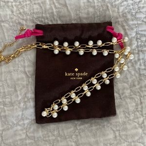 Imitation pearl necklace 38 inches long
